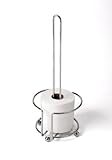 CHROME TOILET PAPER ROLL HOLDER RESERVE