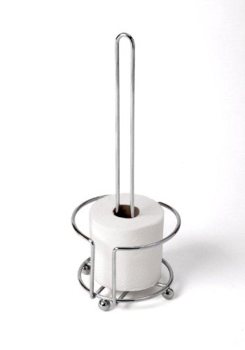 CHROME TOILET PAPER ROLL HOLDER RESERVE