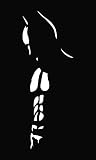 Batman Silhouette Vinyl Die Cut Decal Sticker 8" White