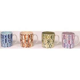 Coffee Deco Eight Piece Mug Assorted Set by 
