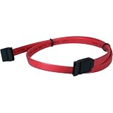 QVS SATA-20RB 20inch Serial ATA Right Angle Internal Data Red Cable