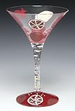 Santa Barbara GLS4-5570Y Lolita Martini Glass, Pomegranate