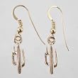 Saguaro Cactus Dangle Earrings in 14 Kt. Gold, #10425