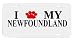 Newfoundland Paw Love My Dog Vanity Auto License Plate