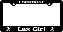 Lax Girl License Plate Frame