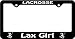 Lax Girl License Plate Frame