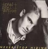 NEVER STOP HIDING 12 INCH (12" SINGLE) UK TRIAL 1986