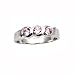 Sterling Silver Baby Ring with Pink CZ - Sizes: 1-4