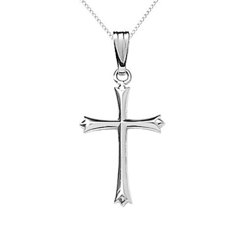 silver cross necklace
