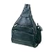Black Lambskin Leather Mini Backpack Sling Purse w/ Cell Phone Holder