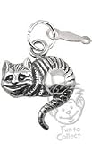 Alice in Wonderland Cheshire Cat Sterling Silver Charm