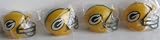 NFL Football Mini Helmets Pencil Toppers Green Bay Packers Capsule Toys Pack of 4