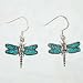 Sterling Silver & Turquoise Dragonfly Earrings, #10521