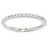 Kobelli 1/4 cttw Wide Round Diamond Wedding Ba