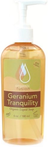 Organic Fusion Organic Liquid Soap, Geranium Tranquility, 6-Ounce Bottles (Pack of 3)
