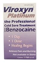 Viroxyn Cold Sore/Fever Blister Treatment and Topical Antiseptic - Three 0.6 ml Vials