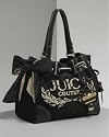 Juicy Couture Terry Heart Tassel Daydreamer tote bag black