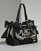 Juicy Couture Terry Heart Tassel Daydreamer tote bag black