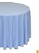 A-1 Tablecloth Company Round 90-Inch Poly Table Cloth, Light Blue (Case of 10)