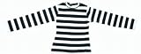 60ボーダー長袖Tシャツ 黒×白