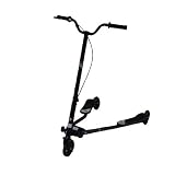 Kids Black Tri X Scooter Trike Slider Striker with 3 Wheels 3 Motion for Age 7+