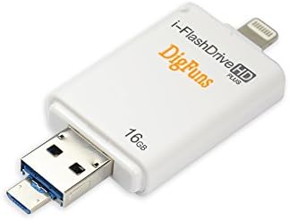 NEW Phone USB FlashDrive HD Plus internal storage (with MicroUSB Port Built-in)Support With iPhone 6/iPhone6 plus/iPhone 5S/iPhone 5C/iPhone 5/iPad Air2/iPad Air/iPad Mini/iPad 4/All Android OTG Models - 16GB