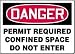 Accuform Signs Adhesive Vinyl 