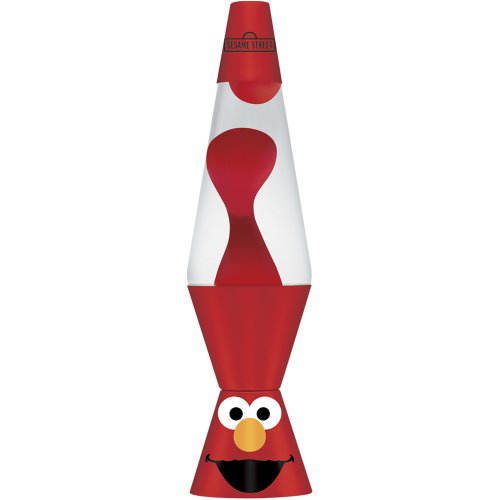 Lava Lite 2430 14.5-Inch, 20-Ounce Sesame Street Elmo  Lava Lamp, Red Wax/Clear Liquid/Elmo Face on Red Base