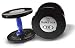 Hampton Satellite Series Dumbbells with Blue Grip - 15-40 Pounds in 5 Pound Increments
