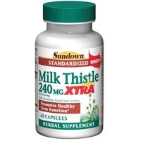 Sundown Naturals Milk Thistle, Xtra, 240 mg, Capsules, 60 ct.