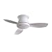 Minka-Aire F518-WH 44-inch Concept II Flush Mount Ceiling Fan, White with White Blades