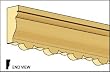 Dollhouse Miniature Crown Molding/Cornice