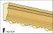Dollhouse Miniature Crown Molding/Cornice
