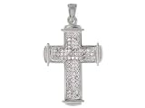 Jewelry : 10KT WG .25CTW DIAMOND MICRO PAVE CROSS PENDANT