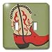 TNMGraphics Old West - Red Cowboy Boot - Light Switch Covers - double toggle switch