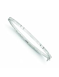 Leslies 14k White Gold Hinged Bangle