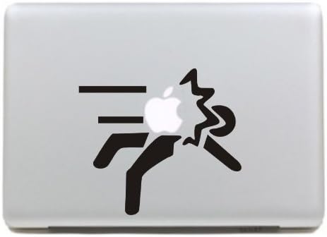 Stick Figure be Strucked apple Creative Decorative Decals Stickers for Apple Mac Macbook Air Pro Laptop Stickers Current 11 13 15 17 inches