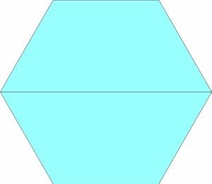 Amazon.com: 10 Inch Half Hexagon Quilt Template