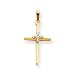 14k Cross w/Diamond Pendant