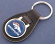 Denver Broncos Leather Key Chain
