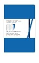 Carnet Volant ligné - Très petit format - Set de 2 pièces - Bleu - Couverture souple - 6.5 x 10.5 cm