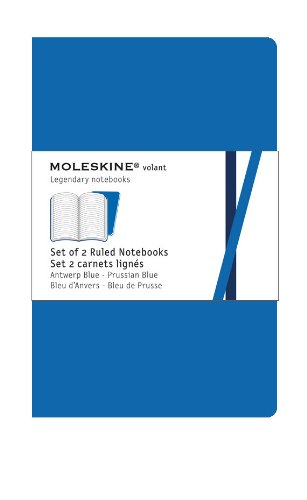 Moleskine Ruled Volant Notebook: Blue X-Large 