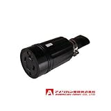 アメリカン電機 防水形コードコネクタボディ 引掛形 (60A/接地形 3P/600V) 黒色 4664RW