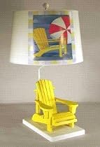 Judith Edwards Designs YELLOW BEACH CHAIR LAMP- PAUL BRENT 1588PB