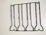old Dutch 14 by 11 by 1 Antique Pewter Stemware Holder