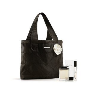 Marc Jacobs Fragrance Gift Set for Women (3.4 Oz Eau De Parfum Spray + 0.34 Eau De Parfum Rollerball + 5.1 Body Lotion + Black Satin Tote Bag)