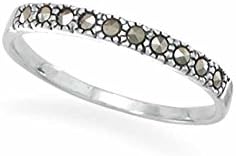 Thin Marcasite Band - Size 5