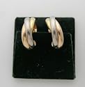 Original Cartier Tri-Color Gold Earrings