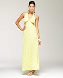 bebe Cutout Circle Hoop Maxi Dress