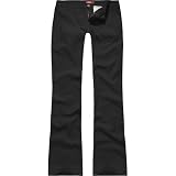 DICKIES GIRL Stretch Low Rider Womens Pants - Black